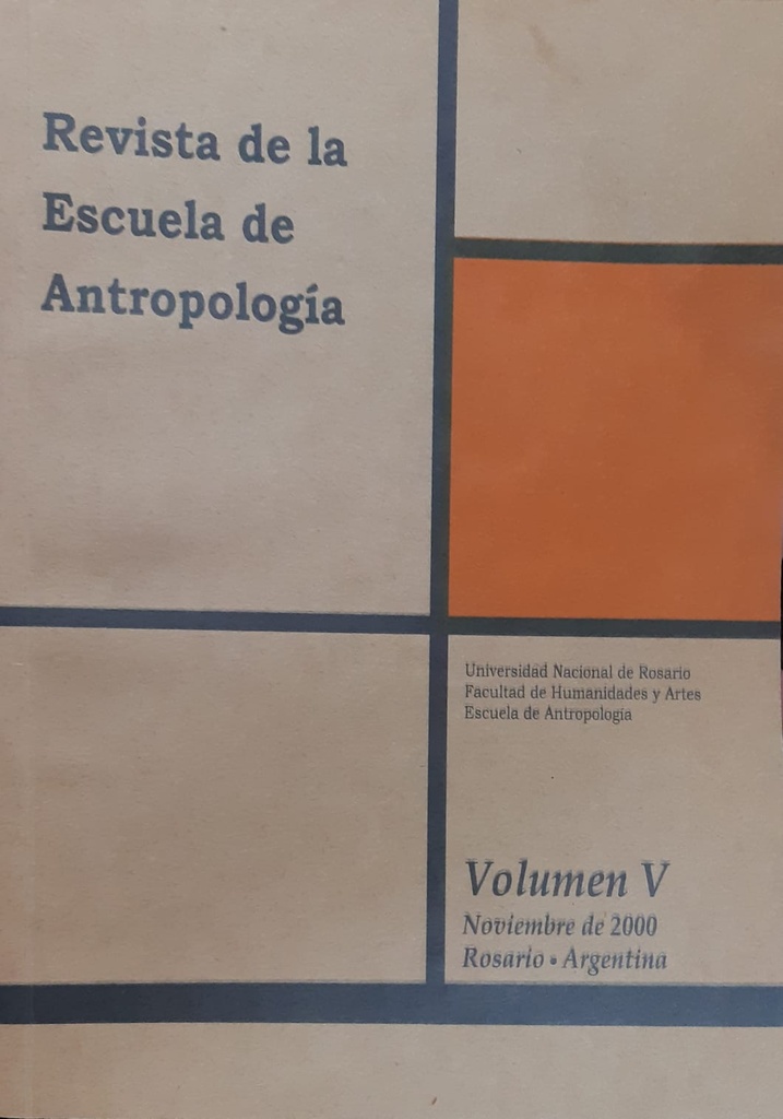 Revista de la Escuela de Antropología 5