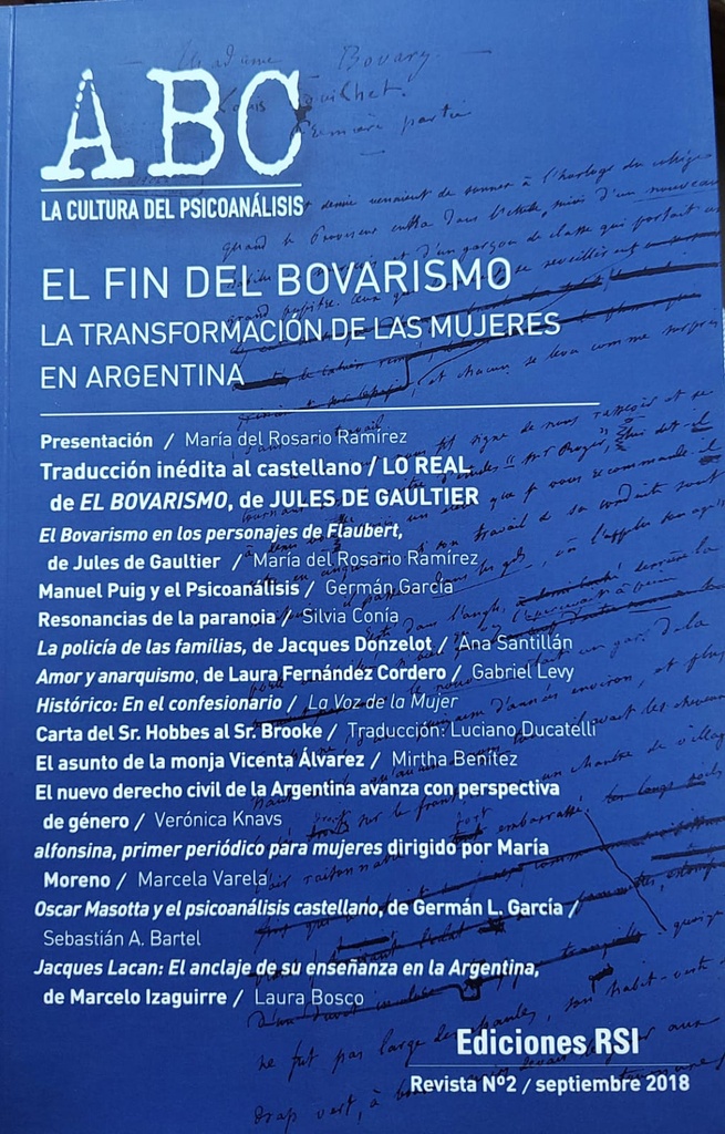 Revista ABC. La Cultura Del Psicoanálisis Nº2