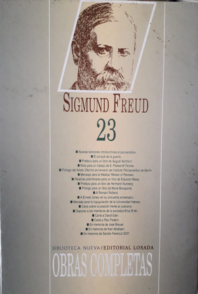 Sigmund Freud. Obras Completas 23