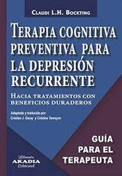 TERAPIA COGNITIVA PREVENTIVA PARA LA DEPRESION RECURRENTE