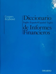 Diccionario de Informes Financieros. Inglés-Español. Español-Inglés