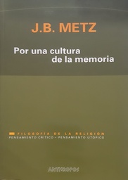 Por una Cultura de la Memoria