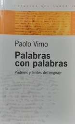 Palabras con Palabras. Poderes y límites del lenguaje