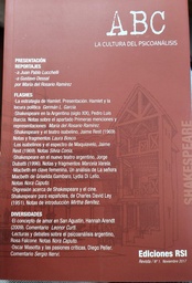 Revista ABC. La Cultura Del Psicoanálisis Nº1