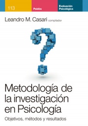 METODOLOGIA DE LA INVESTIGACION EN PSICOLOGIA
