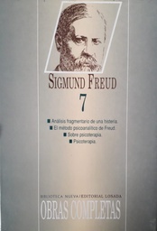 Sigmund Freud. Obras Completas 7