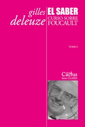 El saber. Curso sobre Foucault. Tomo I