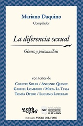 La Diferencia Sexual. Género y psicoanálisis