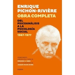 Obra Completa. Del Psicoanálisis a la Psicología Social 1967-1977