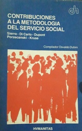 Contribuciones A La Metodología Del Servicio Social