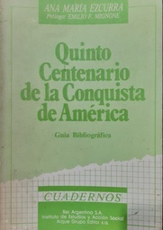 Quinto Centenario De La Conquista de America. Guía Bibliográfica